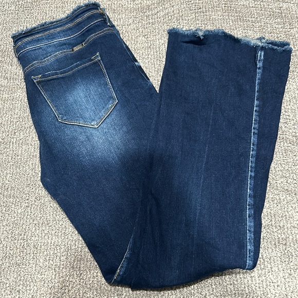 Kancan High Rise Frayed Hem Flares - Picture 2 of 4